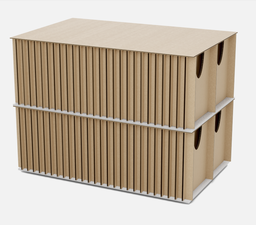 C0005 Bulk PalletBox Laptop 14-17 Grid Cardboard